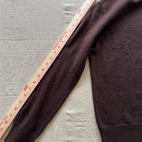 100% Cashmere Chocolate Brown Turtleneck Sweater - Picture 4 of 7